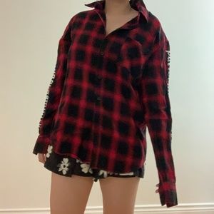 Black and Red Plaid Shirt